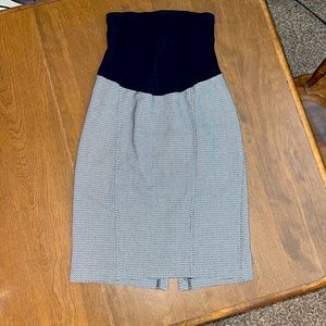 Maternity Tweed Pencil Skirt
